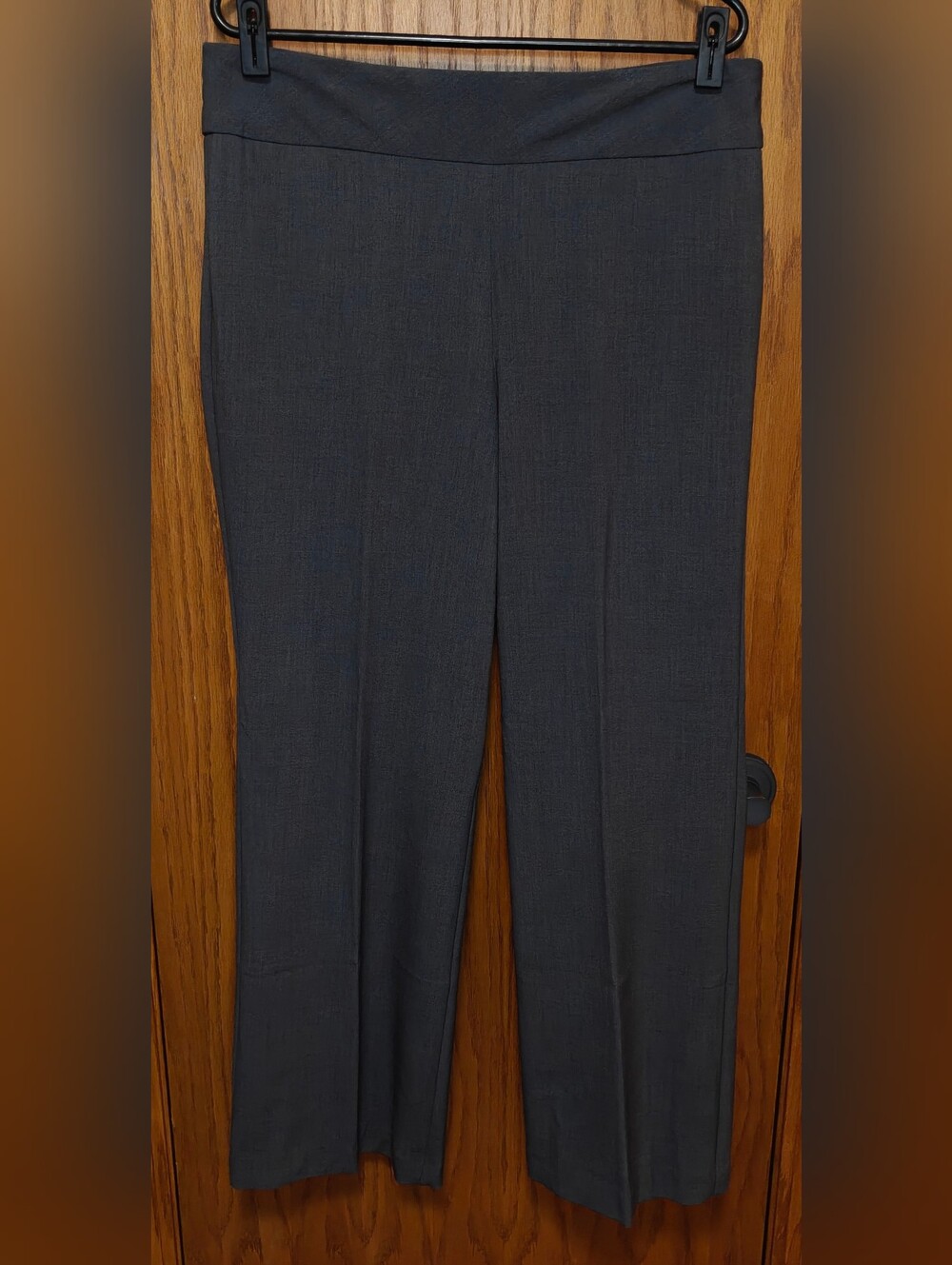 Women's Gray Roz & Ali Pull On Trousers Slacks, Size 10